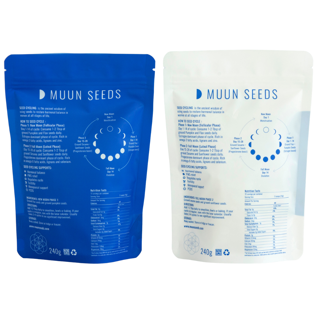 MUUN SEEDS Seed Cycle Monthly pack (Phase 1 and 2)