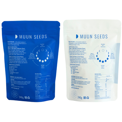 MUUN SEEDS Seed Cycle Monthly pack (Phase 1 and 2)